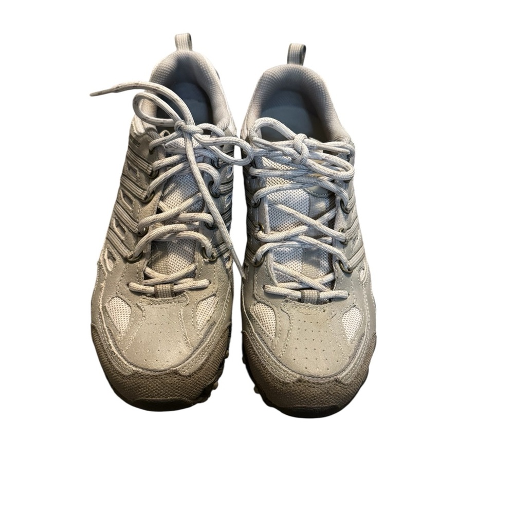 Skechers Leather Outdoor Lifestyle Shoes SZ 9 Gray